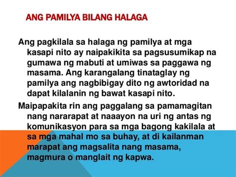 Ano ang Kahalagahan ng Pamilya .